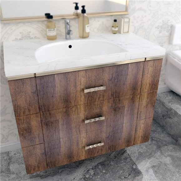 Contact Paper Wood Grain Peel & Stick Vintage Wallpaper Self Adhesive Removable - Picture 5 of 7